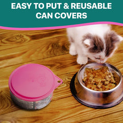 Spot Pet Food Can Covers Assorted, 3 Piece, 3.5 inch