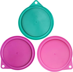 Spot Pet Food Can Covers Assorted, 3 Piece, 3.5 inch