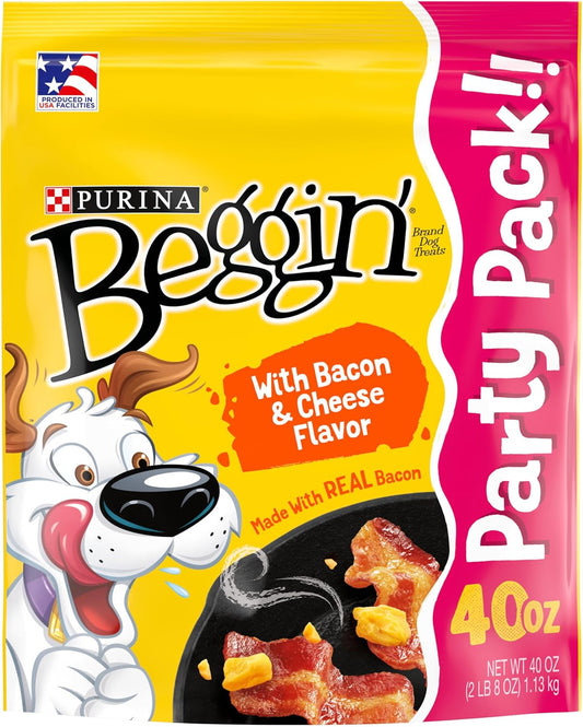 Purina Beggin' Strips With Real Meat Dog Training Treats With Bacon and Cheese Flavors - 40 Ounce (Pack of 1)