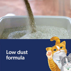 Fresh Step Clean Paws Cat Litter With Febreze Freshness, Multi-Cat Low-Tracking Clumping Litter With Guaranteed Odor Control, 22.5 lb. Box