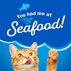 Purina Friskies Dry Cat Food, Seafood Sensations - 3.15 lb. Bags