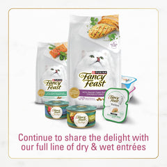 Purina Fancy Feast Dry Cat Food Filet Mignon Flavor with Seafood and Shrimp - (Pack of 4) 16 oz. Bags
