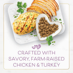 Purina Fancy Feast Dry Cat Food with Savory Farm-Raised Chicken and Turkey - (Pack of 4) 16 oz. Bags