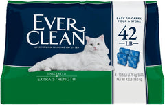 Ever Clean Extra Strength Clumping Unscented Cat Litter, 42 lbs.
