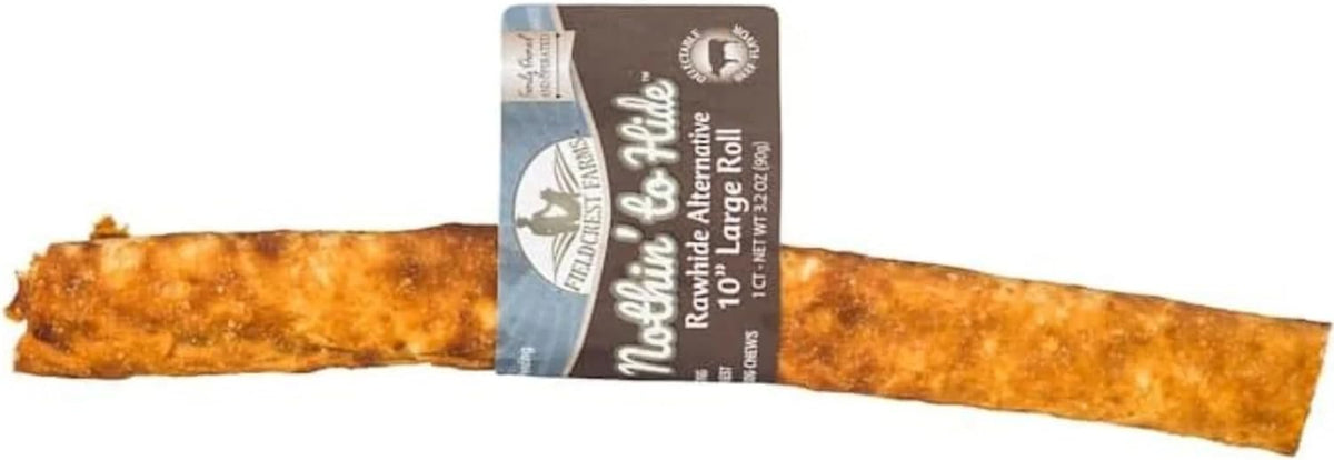Fieldcrest Farms Nothin' to Hide Beef Roll Dog Chew, 10''