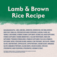 Natural Balance Limited Ingredient Adult Dry Dog Food with Healthy Grains, Lamb & Brown Rice Recipe, 4 Pound (Pack of 1)