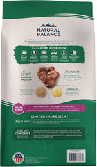 Natural Balance Limited Ingredient Small-Breed Adult Dry Dog Food with Healthy Grains, Lamb & Brown Rice Recipe, 12 Pound (Pack of 1)