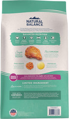 Natural Balance Limited Ingredient Small Breed Adult Grain-Free Dry Dog Food, Chicken & Sweet Potato Recipe