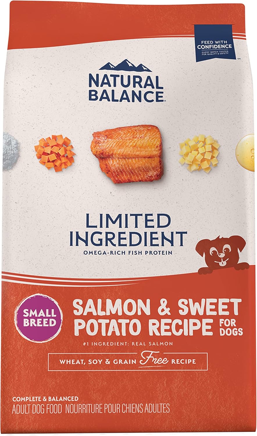 Natural Balance Limited Ingredient Small Breed Adult Grain-Free Dry Dog Food, Salmon & Sweet Potato Recipe