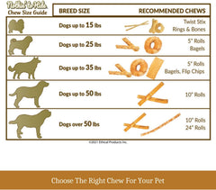 Fieldcrest Farms Nothin to Hide Flip Chips Dog Chews - All Natural Rawhide Alternative Treats for Dogs, Chicken, Beef or Peanut Butter Flavor Snack for All Breed Dogs