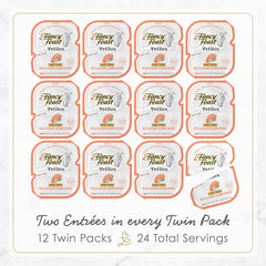 Purina Fancy Feast Gourmet Pate Wet Cat Food, Petites Wild Alaskan Salmon Entree - (Pack of 12) 2.8 oz. Tubs