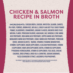 Natural Balance Original Ultra Fat Dogs Adult Low Calorie Wet Dog Food for Overweight Dogs, Chicken & Salmon Recipe in Broth, 13-oz. Can (Pack of 12)