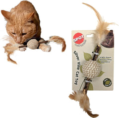 SPOT Naturals Silver Vine Cat Toy – Natural Interactive Enrichment for Cats, Stimulates Play and Reduces Stress, Durable and Safe, Perfect for Indoor Cats and Kittens, Assorted Styles, 1 Piece