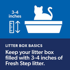 Fresh Step Clean Paws Cat Litter With Febreze Freshness With Febreze Gain Scent, Low-Tracking Clumping Litter With Guaranteed Odor Control, 22.5 lb. Box