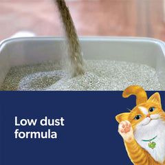 Fresh Step Clean Paws Cat Litter With Febreze Freshness With Febreze Gain Scent, Low-Tracking Clumping Litter With Guaranteed Odor Control, 22.5 lb. Box
