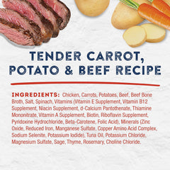 Natural Balance Platefulls Homestyle Adult Grain-Free Wet Dog Food, Tender Carrot, Potato & Beef Recipe Cooked in Bone Broth, 9 Ounce (Pack of 3)