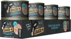 Tiki Cat After Dark Pate+, Chicken & Quail Egg Recipe in Chicken Broth, with High Moisture Broth for Optimal Hydration, Wet Canned Cat Food