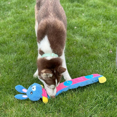 SPOT Snuffle Roll Puzzle Toy - Interactive Feeding Toy for Dogs, Provides Mental Stimulation, Roll-Up Toy, 3 Pockets to Hide Treats, Crinkle and 2 Squeakers - 25Inch Puzzle Toy, Style May Vary