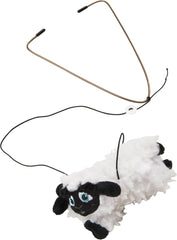 SPOT A-Door-Able Baa Baa Sheep Cat Toy - Hanging Lamb with Catnip/Silverine Blend, Soft Fleece, Attaches to Any Door Frame, Engages Cats' Natural Hunting Instincts for Hours of Play