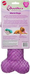 SPOT Soothers Warm Hug Bone - Calming Plush Dog Toy with Lavender Scented Beads, Removable Squeaker, Microwavable Warming Pouch, Separation Anxiety Relief, for Medium to Large Dogs and Puppies