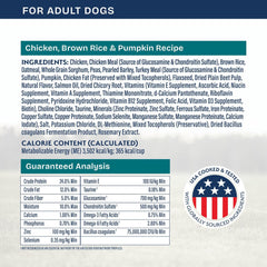 Natural Balance Health Protection Dry Dog Food – Whole Body Health, Easy on Digestion Dog Food Made with Chicken, Brown Rice & Pumpkin for Dogs - 24lbs.