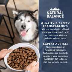 Natural Balance Health Protection Dry Dog Food – Whole Body Health, Easy on Digestion Dog Food Made with Chicken, Brown Rice & Pumpkin for Dogs - 24lbs.