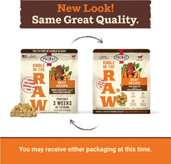 Primal Kibble in The Raw, Freeze Dried Dog Food, Beef, Scoop & Serve, Made with Raw Protein, Whole Ingredient Nutrition, Crafted in The USA, Dry Dog Food