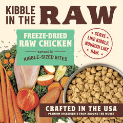 Primal Kibble in The Raw, Freeze Dried Dog Food, Chicken, Scoop & Serve, Made with Raw Protein, Whole Ingredient Nutrition, Crafted in The USA, Dry Dog Food