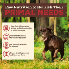 Primal Kibble in The Raw, Freeze Dried Dog Food, Chicken, Scoop & Serve, Made with Raw Protein, Whole Ingredient Nutrition, Crafted in The USA, Dry Dog Food