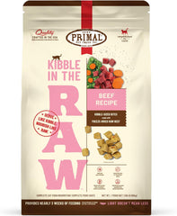 Primal Cat Kibble in The Raw Beef Recipe