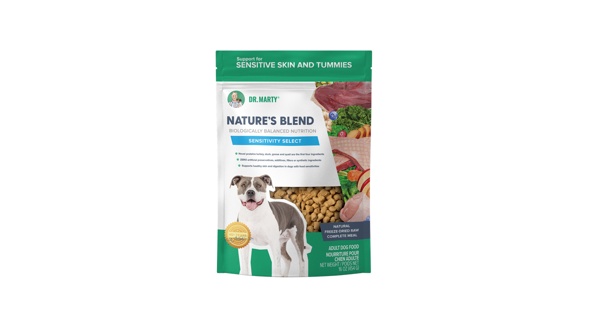 DR. MARTY DOG FREEZE DRIED NATURE'S BLEND SENSITIVITY SELECT 16OZ