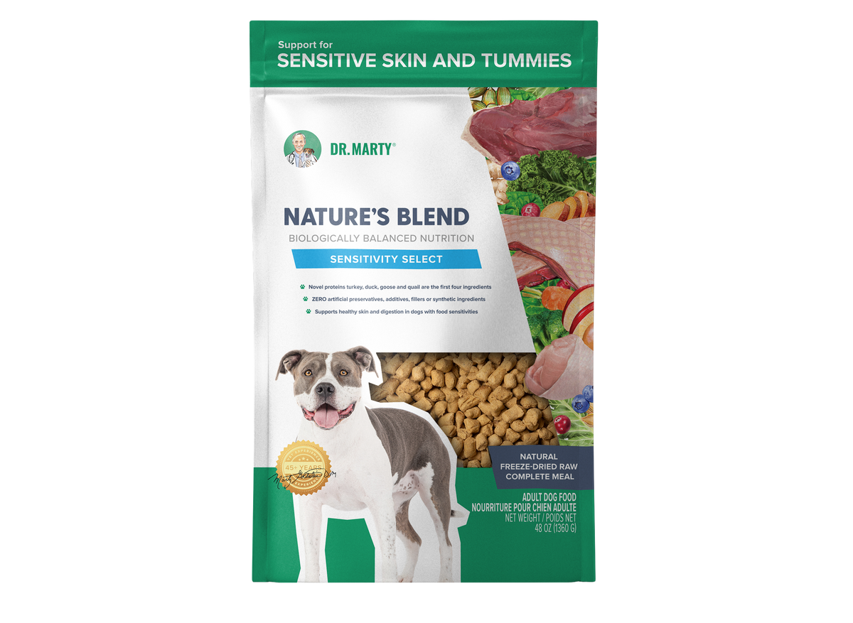 DR. MARTY DOG FREEZE DRIED NATURE'S BLEND SENSITIVITY SELECT 48OZ