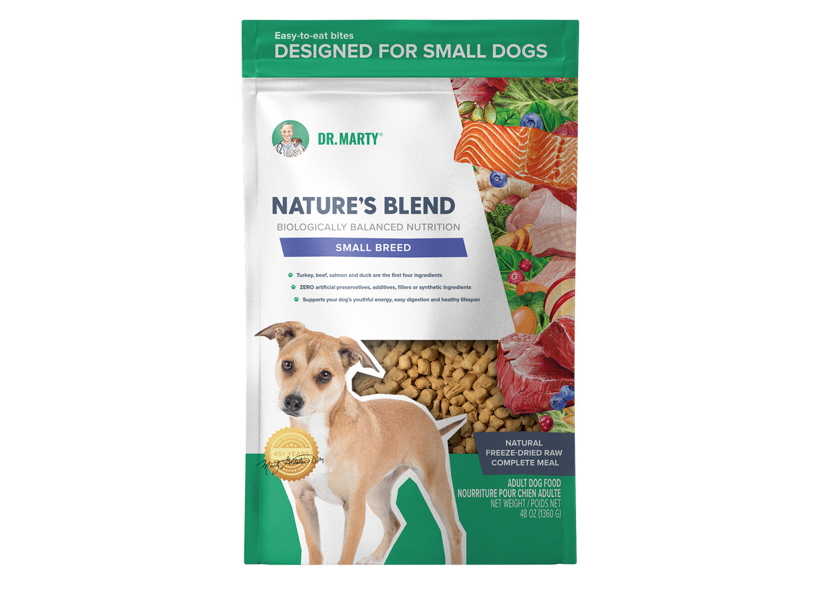 DR. MARTY DOG FREEZE DRIED NATURE'S BLEND SMALL BREED 48OZ