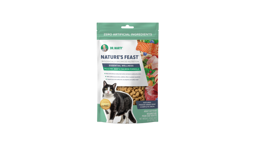 Dr. Marty's Nature's Feast Essential Wellness Beef Salmon Poultry Cat 5.5 oz