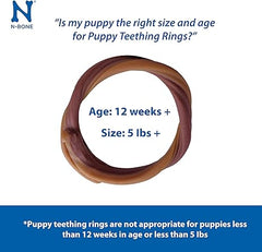 N-Bone® Puppy Teething Rings Chicken Treats 3 Count