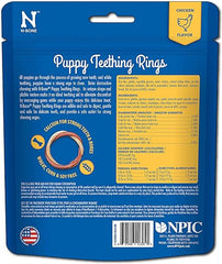 N-Bone® Puppy Teething Rings Chicken Treats 3 Count
