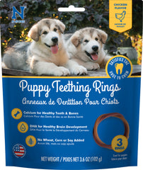 N-Bone® Puppy Teething Rings Chicken Treats 3 Count
