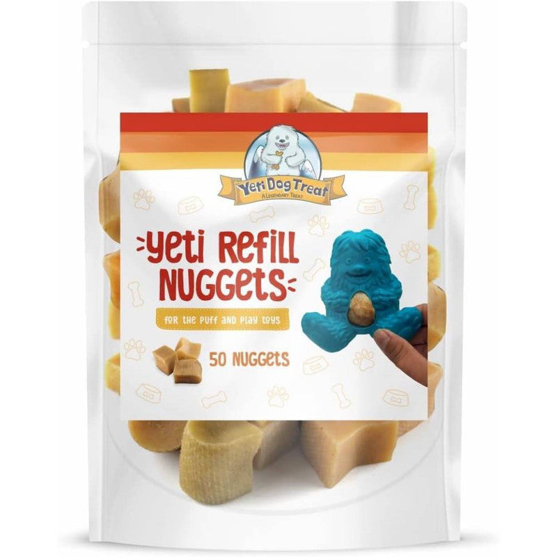 Yeti Refill Nuggets Natural Yak Cheese Treats For Puff and Play Dog Toy 50 ct