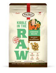 Canine Chicken Recipe Kibble in the Raw