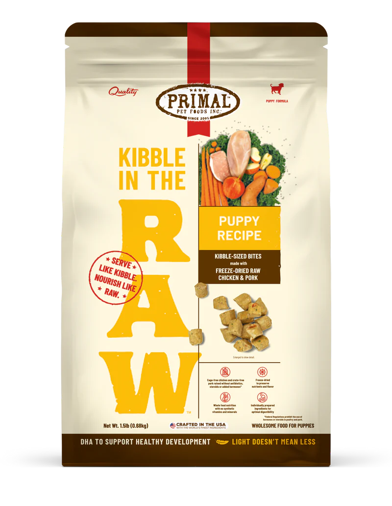 Canine Puppy Recipe Kibble in the Raw
