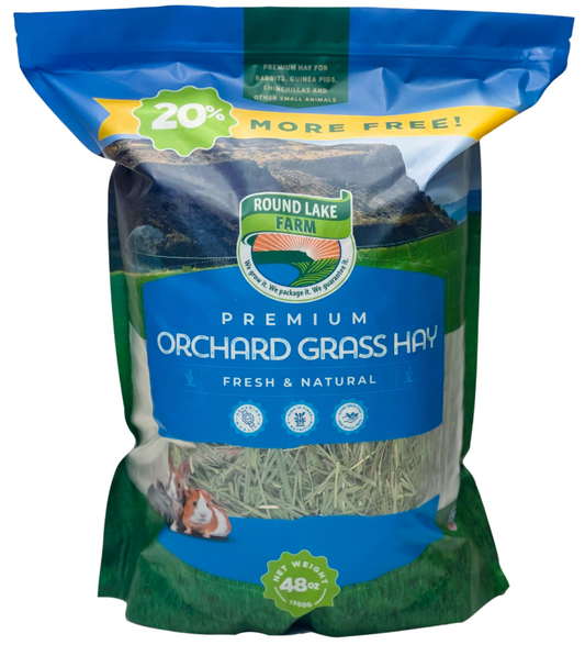 Round Lake Farm Orchard Grass Hay 48 oz