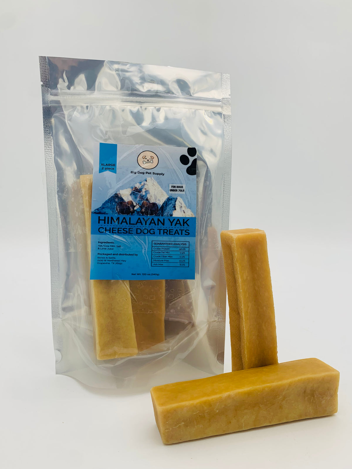 Big Dog Pet Supply Himalayan Yak Cheese Dog Treats - Extra Large by Pieces