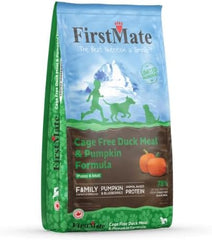 FirstMate Limited Ingredient Cage-Free Duck Meal & Pumpkin Formula Dry Dog Food, 25 lbs.