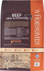 Wholesomes Grain Free Dry Dog Food Beef Meal & Potatoes, 1ea/35 lb