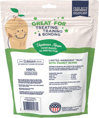 Natural Balance Limited Ingredient Rewards Crunchy Biscuits, Bite-Size Vegetarian Dog Treats for Small-Breed Adult Dogs, Peanut Butter Recipe, 8 Ounce (Pack of 1)