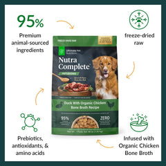 ULTIMATE PET NUTRITION Nutra Thrive™ Canine 40 in 1 Nutritional Supplement for Dogs, Powder Supplement for Dogs, Digestion and Immune Support, Vitamins, Minerals, Probiotics, Enzymes, 30 Servings