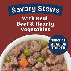 Natural Balance Health Protection Wet Dog Food - Whole Body Health, Easy on Digestion, Beef, Pumpkin & Brown Rice Stew, Digestive Wellness Dog Food, High in Fiber - 12.5oz (Case of 6)
