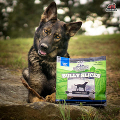 Redbarn Pet Products All-Natural Rawhide Bully Slices - Bully Stick Flavor - Premium Grain-Free Beef Hide Treats High Protein Low Fat for Chewers - 9 oz Bag