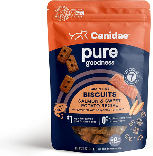 CANIDAE® PURE Heaven Biscuits with Salmon & Sweet Potato Dog Treats 11 oz.