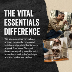 Vital Essentials Freeze Dried Raw Dog Food, Rabbit Mini Nibs Entree, 5.5 oz